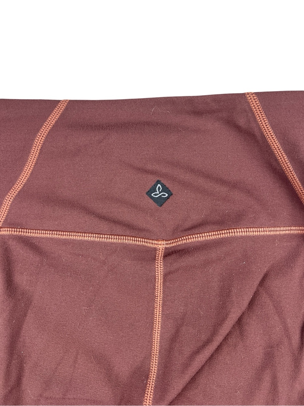 Prana Electa Leggings Womens Small Brown Orange High Waist Functional Pockets - Picture 6 of 12
